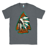 Charcoal Heather indian headdress arrowhead Classic Tee - Jasminsmagicworld