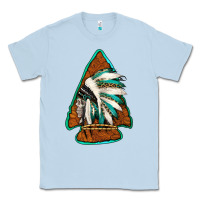 Dusty Blue indian headdress arrowhead Classic Tee - Jasminsmagicworld