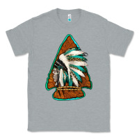 Heather Grey indian headdress arrowhead Classic Tee - Jasminsmagicworld