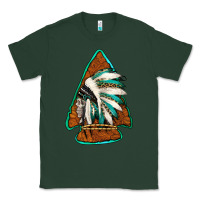 Sports Green indian headdress arrowhead Classic Tee - Jasminsmagicworld