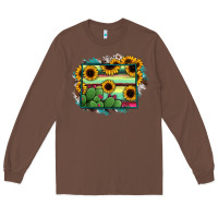 Chestnut Wyoming Map Sunflower Cactus Serape Long Sleeve Tee - RanaPortraitStore