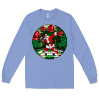 Colony Blue Dancing santa Long Sleeve Tee - FaDigitalArtStudio