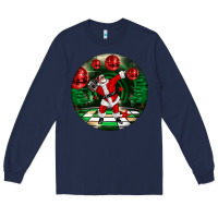 Navy Dancing santa Long Sleeve Tee - FaDigitalArtStudio