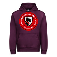 Mauve Wine carnegie mellon tartans Urban Hoodie - SnappyArt