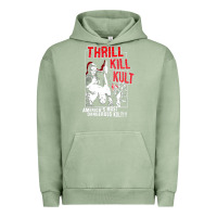 Pigment Oil Green Thrill Kill Kults, Thrill Kill Kults vintage, Thrill Kill Kults art, T Urban Hoodie - SnappyArt