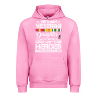 Fuchsia Pink VietNam Veteran daughter Most People Never Meet Their Heroes Urban Hoodie - SnappyArt