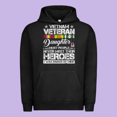 Vietnam Veteran Daughter Most People Never Meet Their Heroes Urban Hoodie Designed By Snappyart