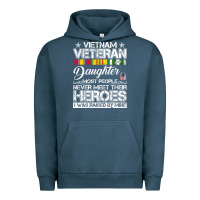 Pigment Midnight Navy VietNam Veteran daughter Most People Never Meet Their Heroes Urban Hoodie - SnappyArt