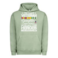 Pigment Oil Green VietNam Veteran daughter Most People Never Meet Their Heroes Urban Hoodie - SnappyArt