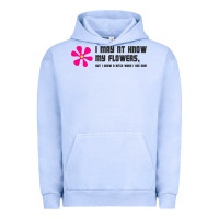 Pigment Grape Ice i may not know my flowers  t shirt Urban Hoodie - SnappyArt