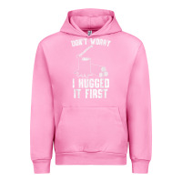 Fuchsia Pink lumberjack don't worry i hugged it first lumberjack wood cutter logger Urban Hoodie - SnappyArt