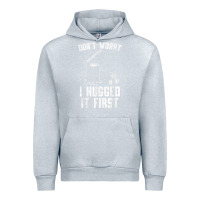 Heather Grey lumberjack don't worry i hugged it first lumberjack wood cutter logger Urban Hoodie - SnappyArt