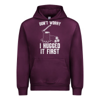 Mauve Wine lumberjack don't worry i hugged it first lumberjack wood cutter logger Urban Hoodie - SnappyArt