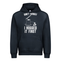 Navy lumberjack don't worry i hugged it first lumberjack wood cutter logger Urban Hoodie - SnappyArt
