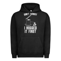 Pigment Black lumberjack don't worry i hugged it first lumberjack wood cutter logger Urban Hoodie - SnappyArt