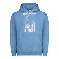 Pigment Pebble Blue lumberjack don't worry i hugged it first lumberjack wood cutter logger Urban Hoodie - SnappyArt