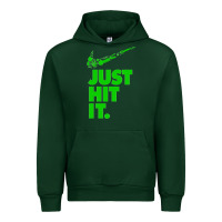 Forest Green Just Hit It Cannabis Weed Vintage Retro Design for Weed Lover Urban Hoodie - SnappyArt