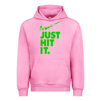 Fuchsia Pink Just Hit It Cannabis Weed Vintage Retro Design for Weed Lover Urban Hoodie - SnappyArt
