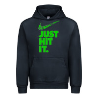 Navy Just Hit It Cannabis Weed Vintage Retro Design for Weed Lover Urban Hoodie - SnappyArt