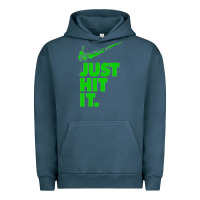 Pigment Midnight Navy Just Hit It Cannabis Weed Vintage Retro Design for Weed Lover Urban Hoodie - SnappyArt