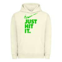 Pigment Pistachio Just Hit It Cannabis Weed Vintage Retro Design for Weed Lover Urban Hoodie - SnappyArt