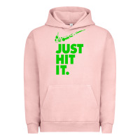 Pigment Salmon Just Hit It Cannabis Weed Vintage Retro Design for Weed Lover Urban Hoodie - SnappyArt