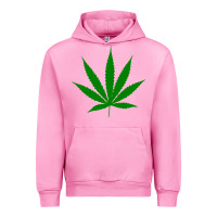 Fuchsia Pink Weed Urban Hoodie - SnappyArt