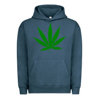 Pigment Midnight Navy Weed Urban Hoodie - SnappyArt