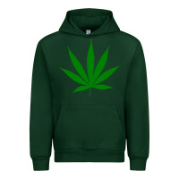 Forest Green Weed Urban Hoodie - SnappyArt