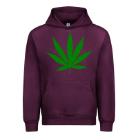 Mauve Wine Weed Urban Hoodie - SnappyArt