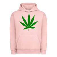 Pigment Salmon Weed Urban Hoodie - SnappyArt