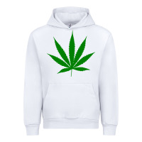 White Weed Urban Hoodie - SnappyArt
