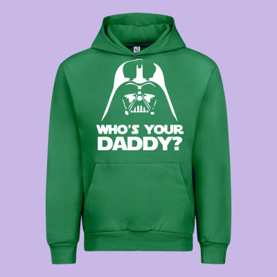 Darth Vader Who's Your Daddy Urban Hoodie Designed By Snappyart