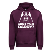 Mauve Wine darth vader who's your daddy Urban Hoodie - SnappyArt