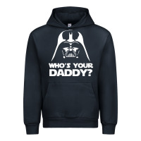 Navy darth vader who's your daddy Urban Hoodie - SnappyArt