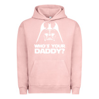 Pigment Salmon darth vader who's your daddy Urban Hoodie - SnappyArt