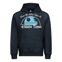 Navy when you wish upon a death star Urban Hoodie - SnappyArt
