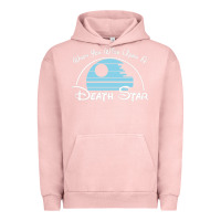 Pigment Salmon when you wish upon a death star Urban Hoodie - SnappyArt