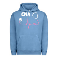 Pigment Pebble Blue cna nurse t shirt Urban Hoodie - SnappyArt