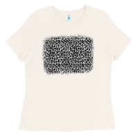 Bone grey leopard background Ladies Tee - OliviaCreatesArt
