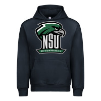 Navy northeastern state riverhawks Urban Hoodie - SnappyArt