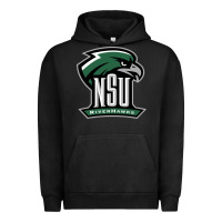 Pigment Black northeastern state riverhawks Urban Hoodie - SnappyArt