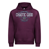 Mauve Wine Chaotic Good Essential  Copy Urban Hoodie - SnappyArt