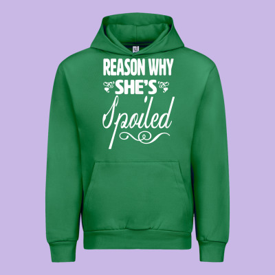 The Reason She Is Spoiled Couples Matching Set Valentines T Shirt Urban Hoodie Designed By Snappyart