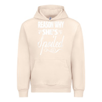 Sandshell the reason she is spoiled couples matching set valentines t shirt Urban Hoodie - SnappyArt