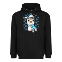 Black snowman coffee cup Heavyweight Hoodie - JahusDesignShop