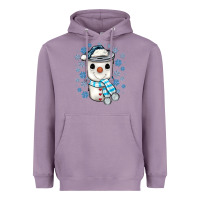 Lavender snowman coffee cup Heavyweight Hoodie - JahusDesignShop