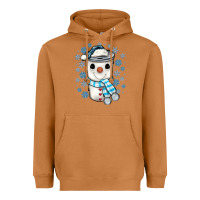 Meerkat snowman coffee cup Heavyweight Hoodie - JahusDesignShop