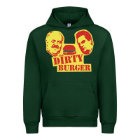 Forest Green Dirty Burger Urban Hoodie - SnappyArt