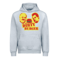 Heather Grey Dirty Burger Urban Hoodie - SnappyArt